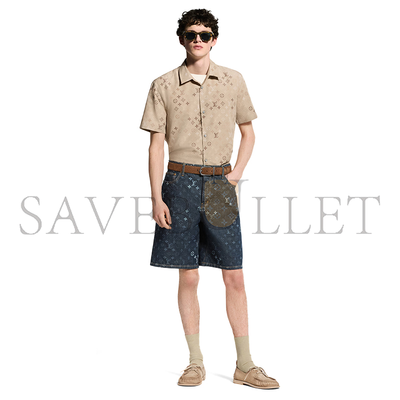 LOUIS VUITTON MONOGRAM DENIM SHORTS 1AK6R2